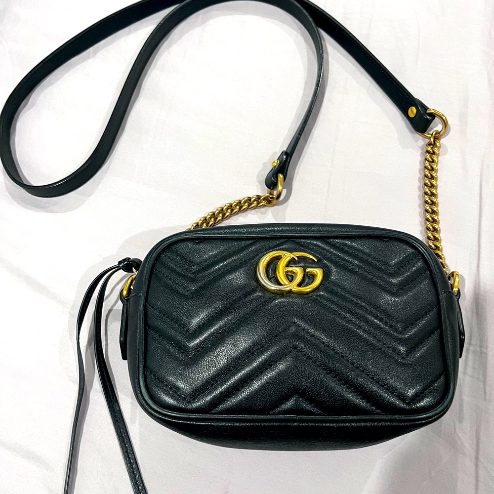 Gucci GG marmount mini crossbody bag